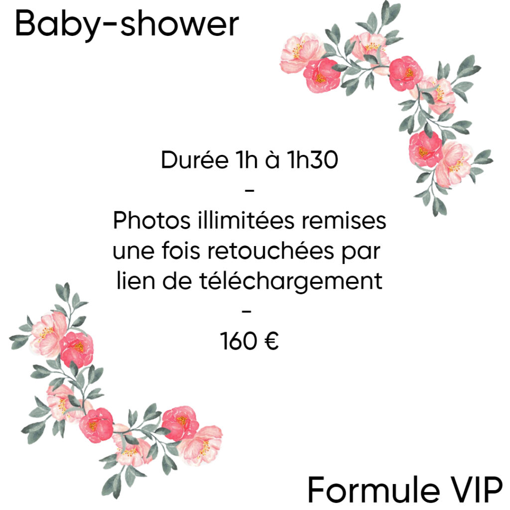 tarif baby shower vip 