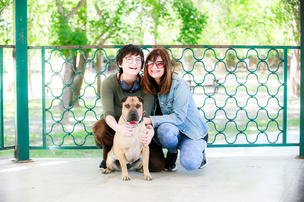 shooting chien et famille